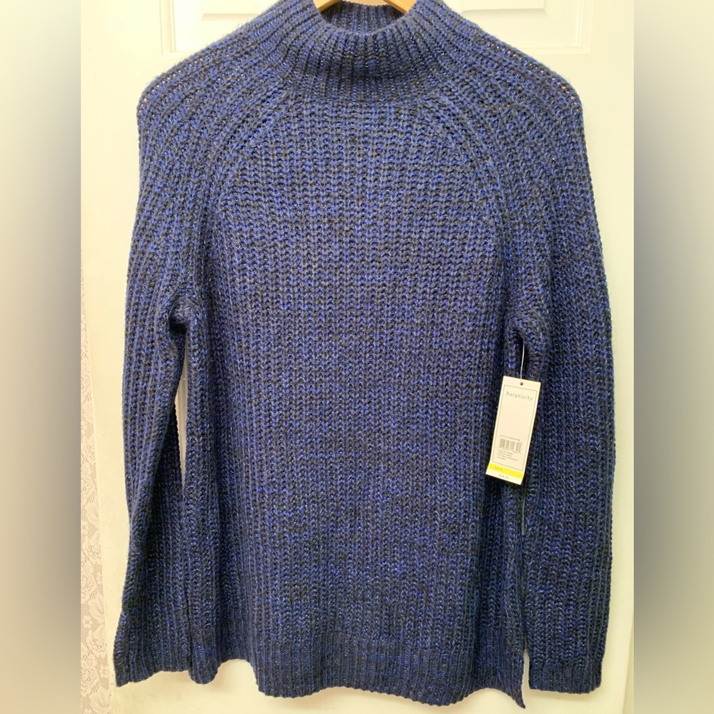 Women’s Blue Sweater 83% acrylic 17% rayon